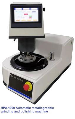 6 Numune Plc Kontrol Metalografik Taşlama ve Parlatma Makinası Tek Diskli Otomatik