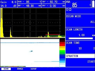 Dijital Taşınabilir DAC, AVG Eğrileri Ultrasonik Hata Dedektörü / UT Kusur Dedektörü FD350USM60